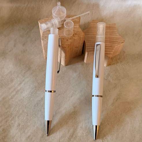 Vaporisateur de parfum stylo vide et rechargeable 3ml blanc