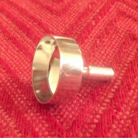 Petit entonnoir pour vaporisateur de parfum en métal couleur argent  - 1