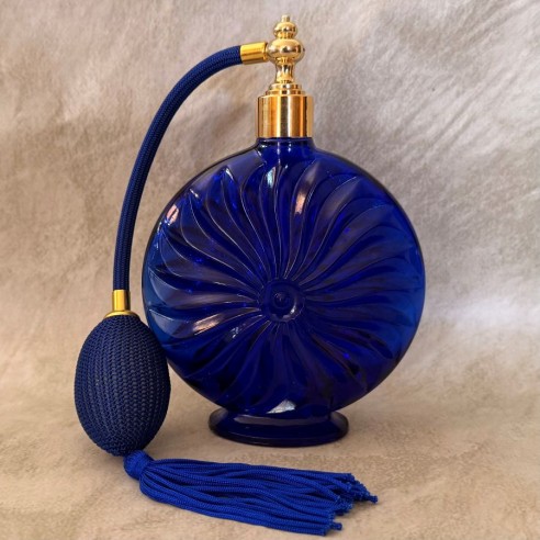 Vaporisateur de parfum Marcel Franck bleue électrique signé