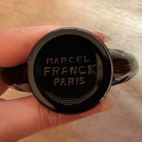 Vaporisateur de parfum Marcel Franck noir signé gravé