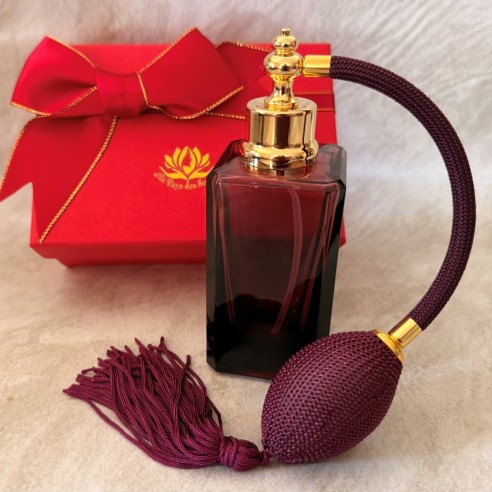 Vaporisateur de parfum Marcel Franck lie de vin dans boite cadeau