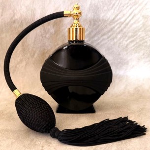 Vaporisateur de parfum Marcel Franck noir drapé artisanal 2