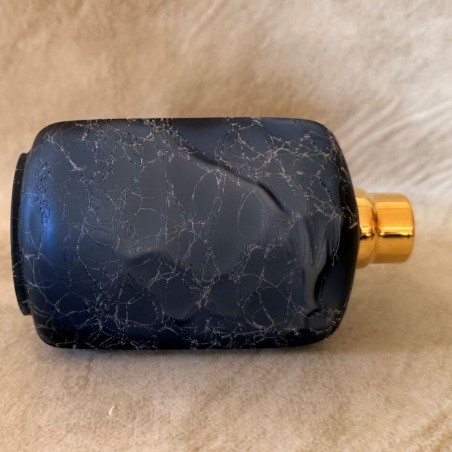 Vaporisateur de parfum poire artisanal grande contenance verre craquelé profil