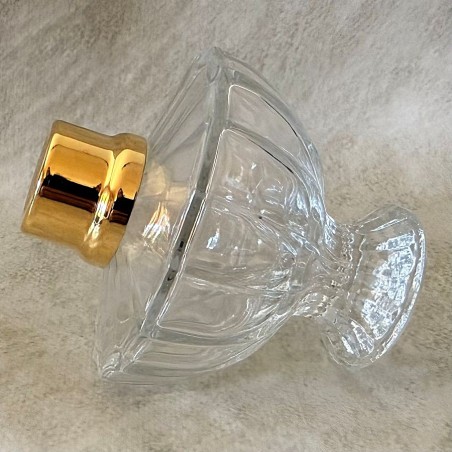 Vaporisateur de parfum artisanal en cristal atomiseur poire modèle coupe penché