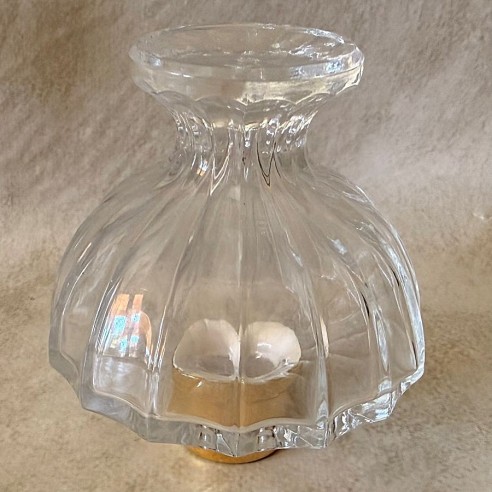 Vaporisateur de parfum artisanal en cristal atomiseur poire modèle coupe envers