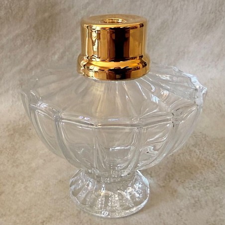 Vaporisateur de parfum artisanal en cristal atomiseur poire modèle coupe droit