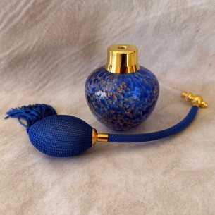 Vaporisateur de parfum poire artisanal bleu or 90ml 2