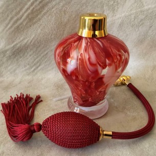 Vaporisateur de parfum poire marbré rouge 2