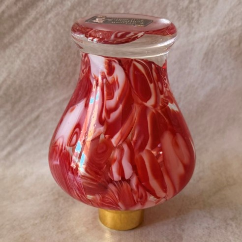Vaporisateur de parfum poire marbré rouge envers