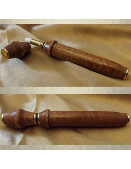 Stylo applicateur de parfum artisanal Plaqué or 24K  bois de rose  - 1