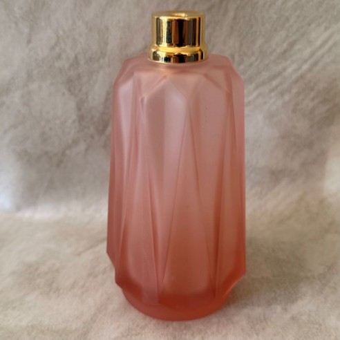 Vaporisateur de parfum poire de luxe verre artisanal vieux  rose vide et rechargeable grande contenance droit