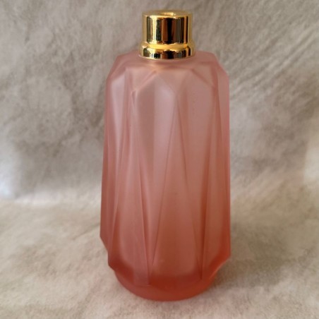 Vaporisateur de parfum poire de luxe verre artisanal vieux  rose vide et rechargeable grande contenance droit