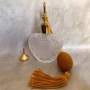 Vaporisateur de parfum cœur artisanal en cristal