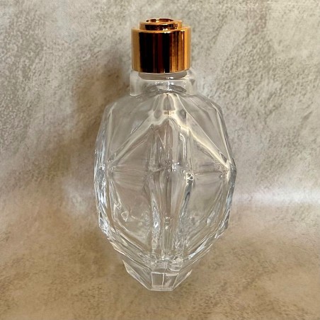 Vaporisateur de parfum cœur facettes gamme création monture artisanale profil  Marque Au pays des senteurs