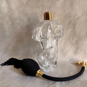 Vaporisateur de parfum buste gamme création monture artisanale poire noire  Marque Au pays des senteurs 2