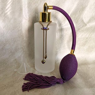 Vaporisateur de parfum poire bracelet artisanal STRASS CRISTAL DE SWAROVSKI ELEMENT HELIOTROPE