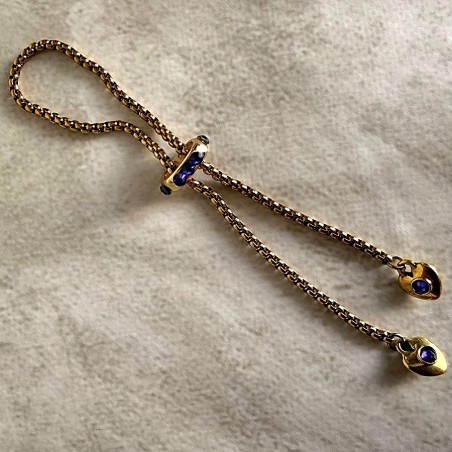 Vaporisateur de parfum poire pourpre bracelet artisanal STRASS CRISTAL DE SWAROVSKI ELEMENT HELIOTROPE