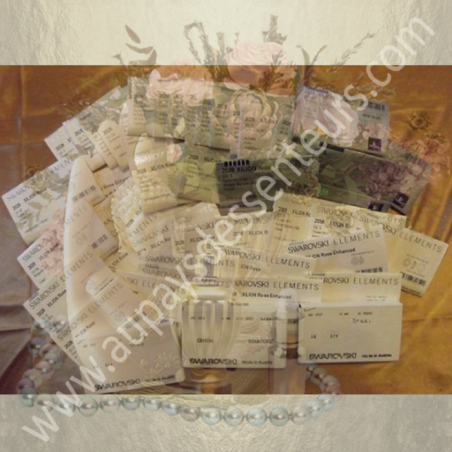 Stylo applicateur de parfum CRISTAL DE SWAROVSKI CRYSTAL AB plaqué or 24 K rubis fabrication artisanale  - 4