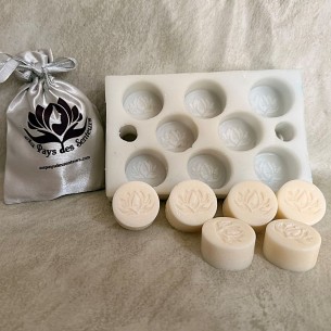 Fondants parfumés artisanaux en cire de soja vegan 100 % naturelle et végétale sans OGM pour diffuseur de parfum / brûle parfum 2