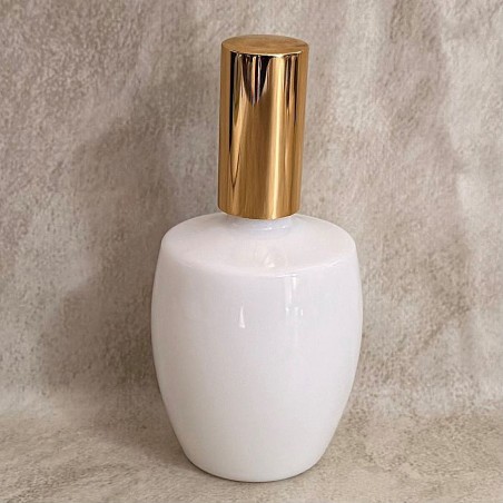 Vaporisateur de parfum verre blanc modèle boule 125 ml vide et rechargeable