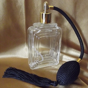 Vaporisateur de parfum poire carré relief 110 ml vide et rechargeable
