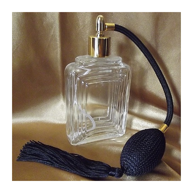 Vaporisateur de parfum poire carré relief 110 ml vide et rechargeable