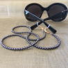 Cordon à lunettes CRISTAL DE SWAROVSKI et collier 2 en 1