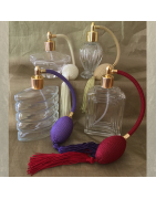 Vaporisateurs de parfum en verre atomiseur poire rétro longue